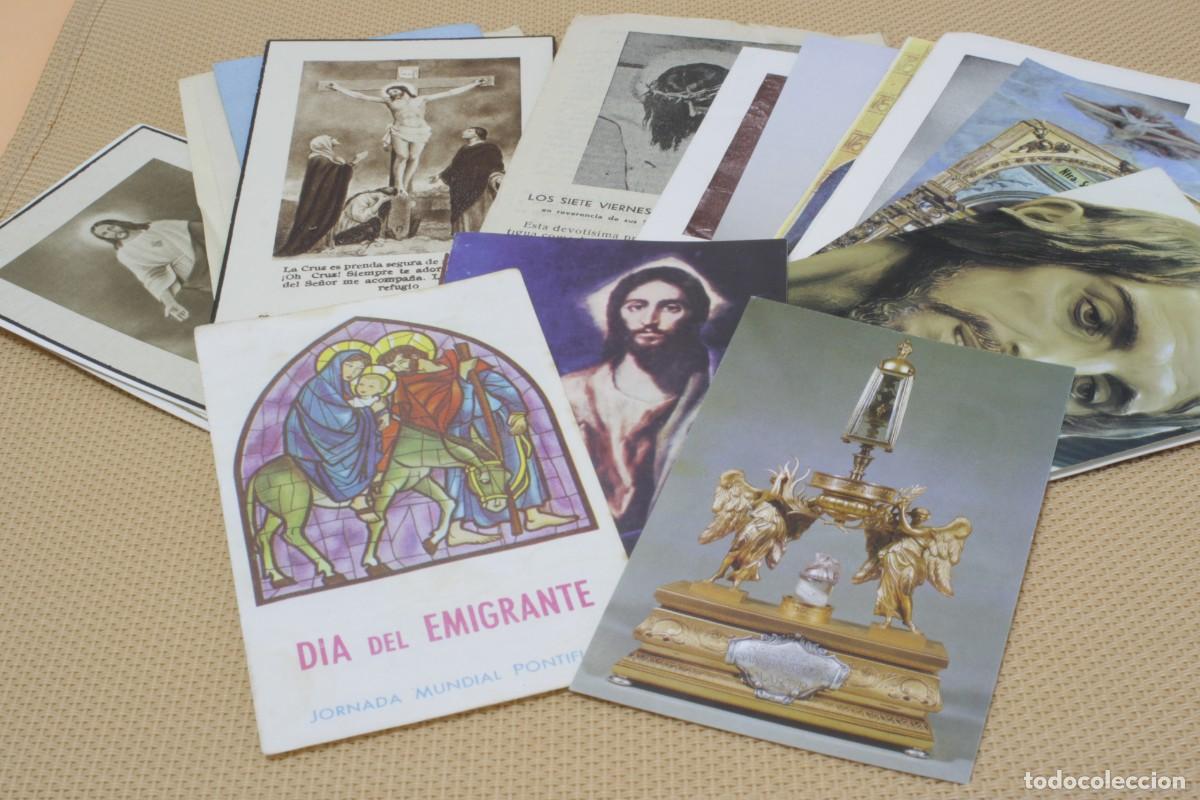 Postales: LOTE DE ESTAMPAS Y RECORDATORIOS RELIGIOSOS - Foto 1