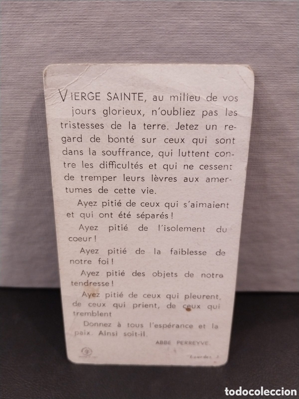 Postales: Recordatorio Religioso. Abb&eacute; Perreyve - Foto 2