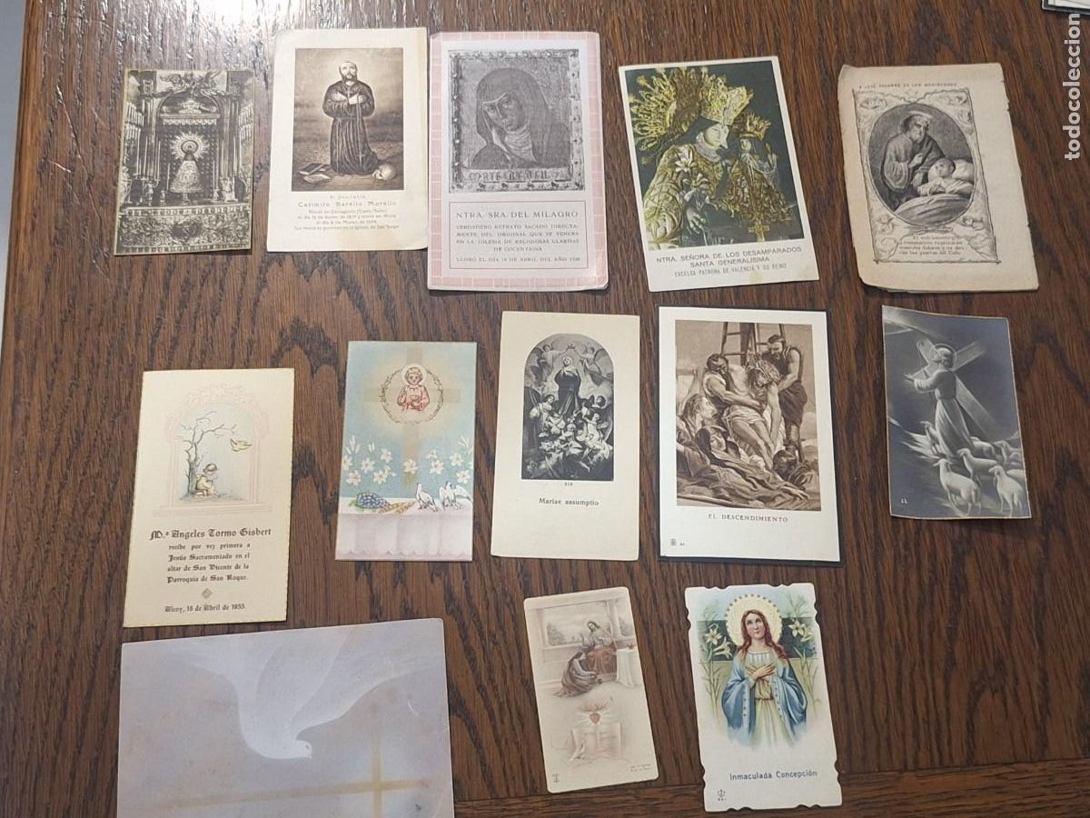 Postales: Lote estampas religiosas . - Foto 1