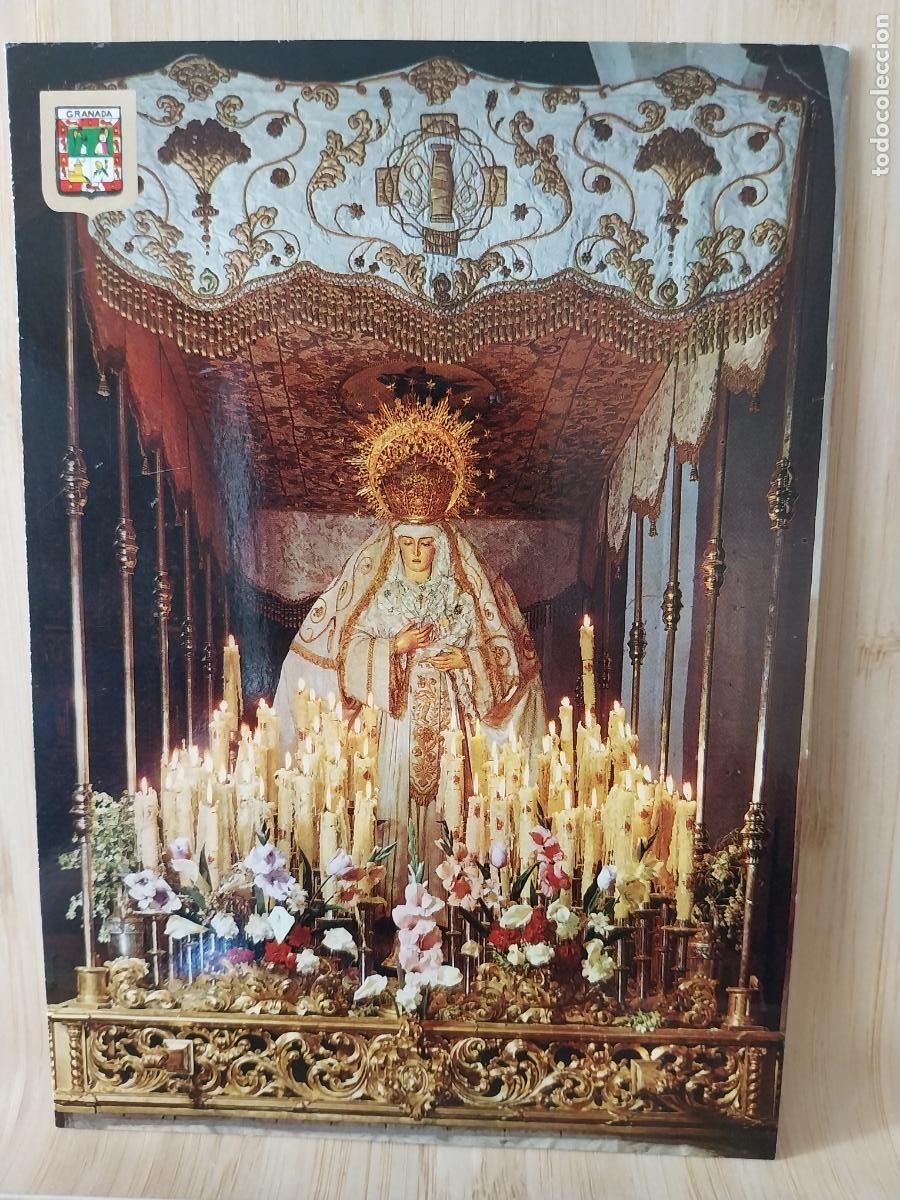 Postais: VIRGEN AURORA SANTISIMA SE&Ntilde;ORA SEMANA SANTA GRANADA ED FISA 114
