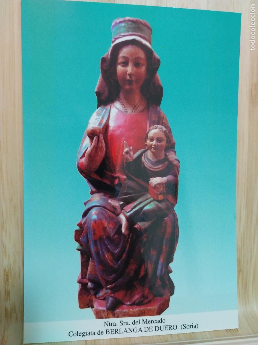 Cartoline: BERLANGA DUERO SORIA VIRGEN DEL MERCADO TARJETA TAMA&Ntilde;O POSTAL