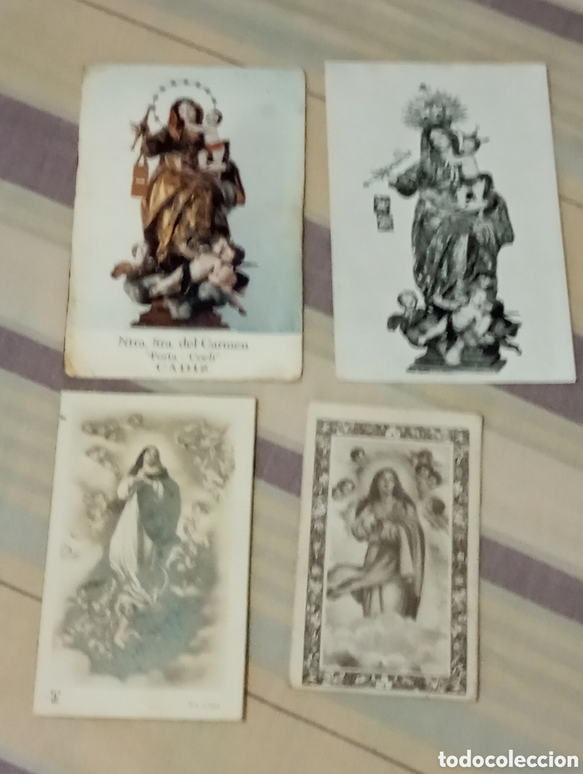 Postales: 4 estampas virgen del carmen e Inmaculada Concepci&oacute;n - Foto 1