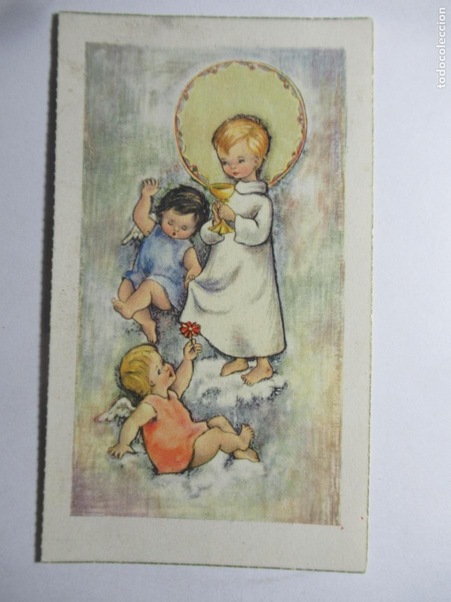 Postales: Recordatorio comuni&oacute;n 1960 - Foto 1