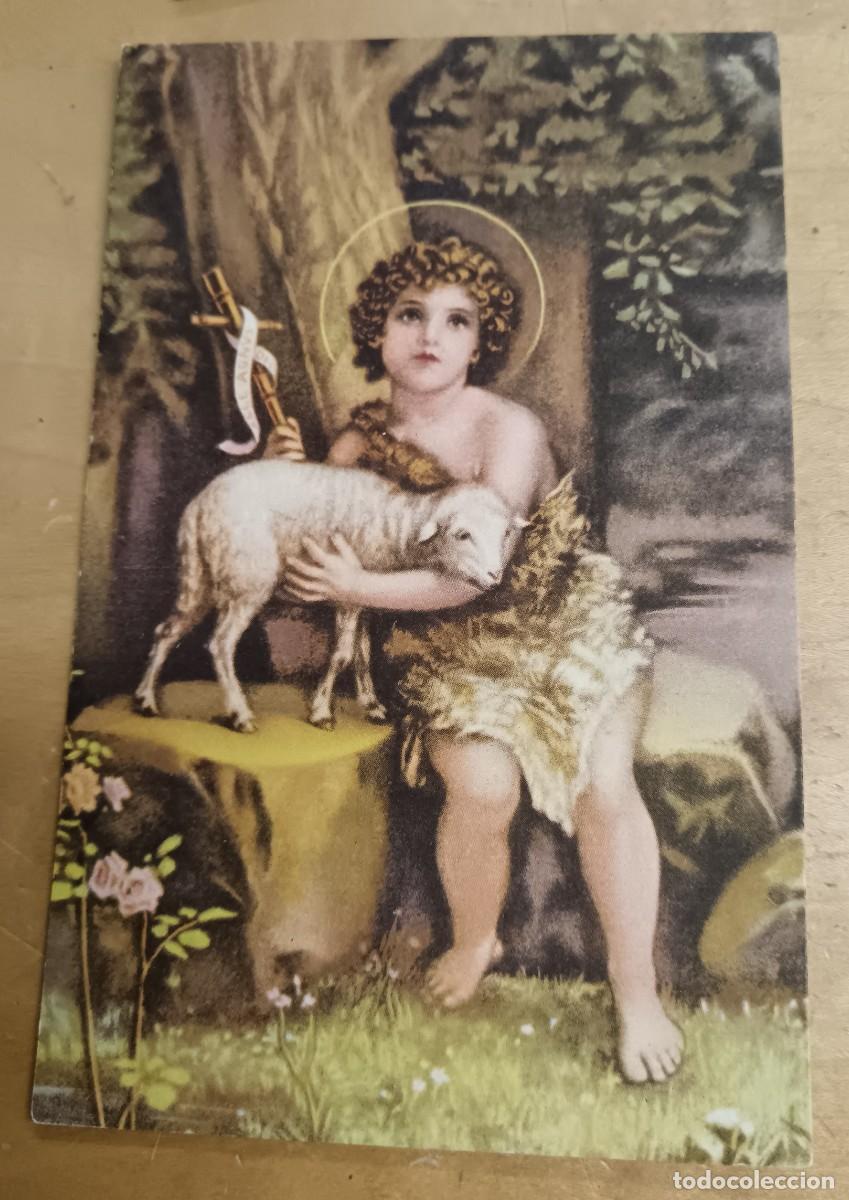 Postales: POSTAL RELIGIOSA SAN JUAN BAUTISTA NB N&ordm; 617 A&Ntilde;O 1946 ESCRITA 13,5X8,5 CM.