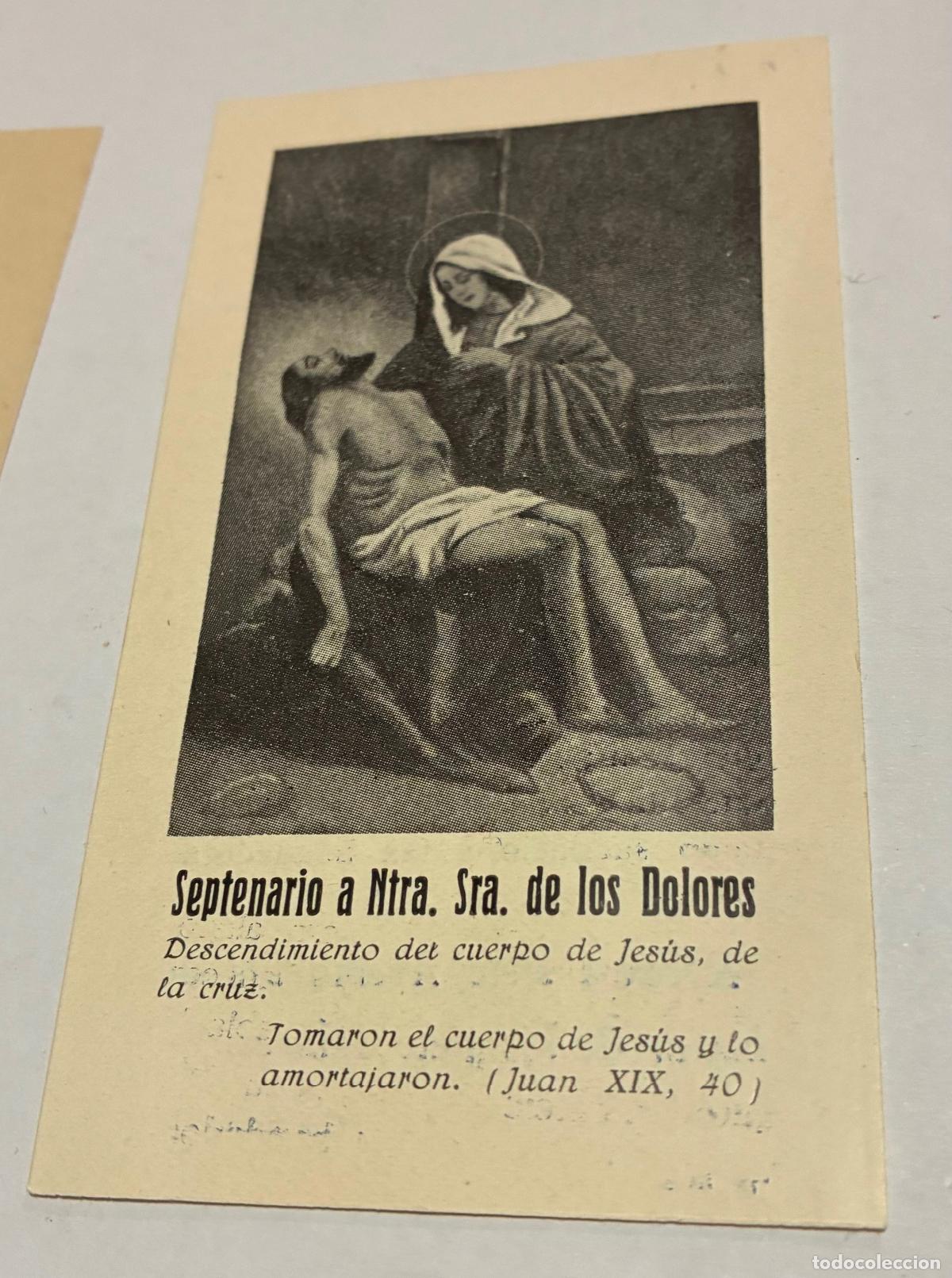 Postales: SEPTENARIO A NUESTRA SE&Ntilde;ORA DE LOS DOLORES - Foto 1