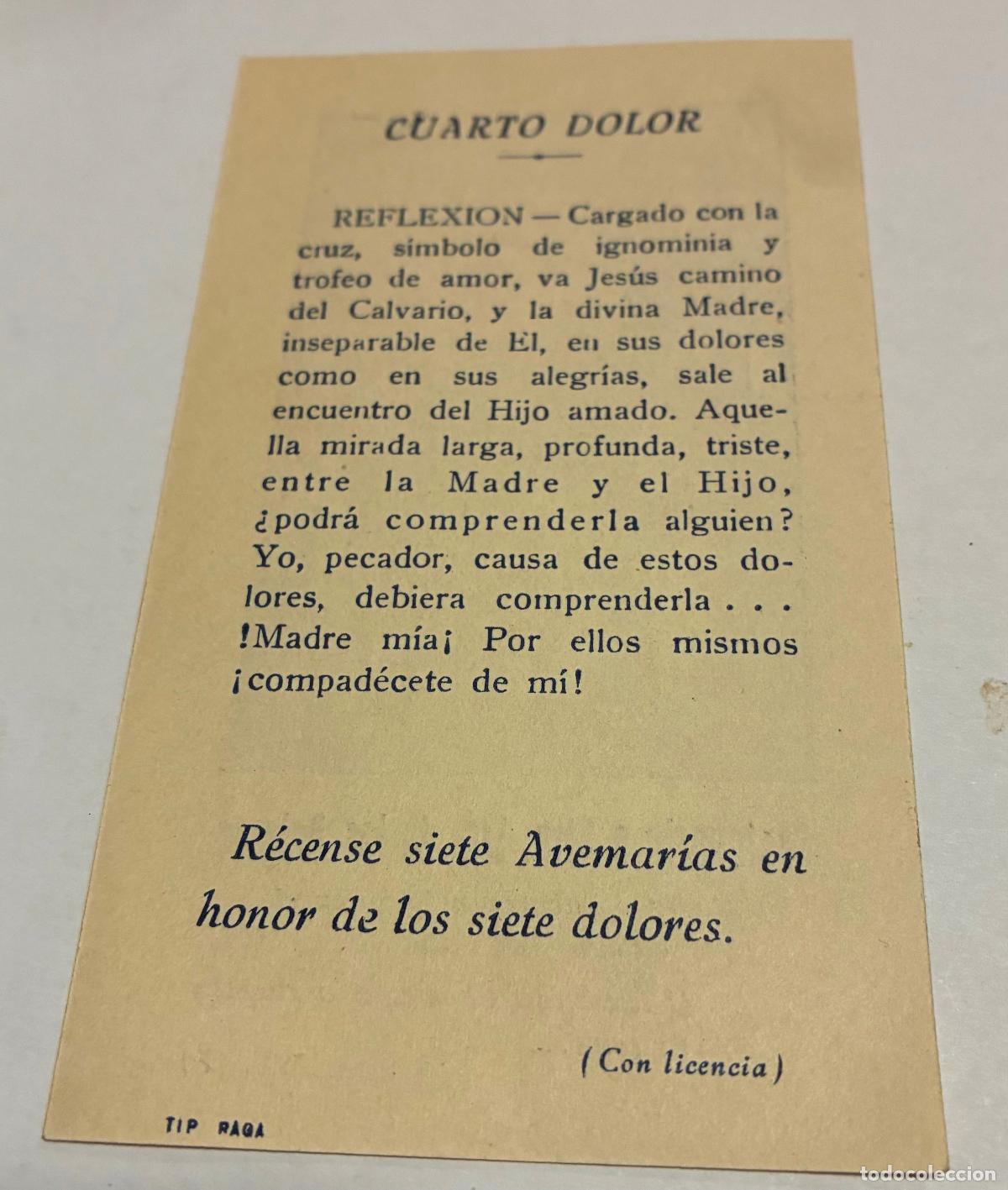 Postales: SEPTENARIO A NUESTRA SE&Ntilde;ORA DE LOS DOLORES, - Foto 2