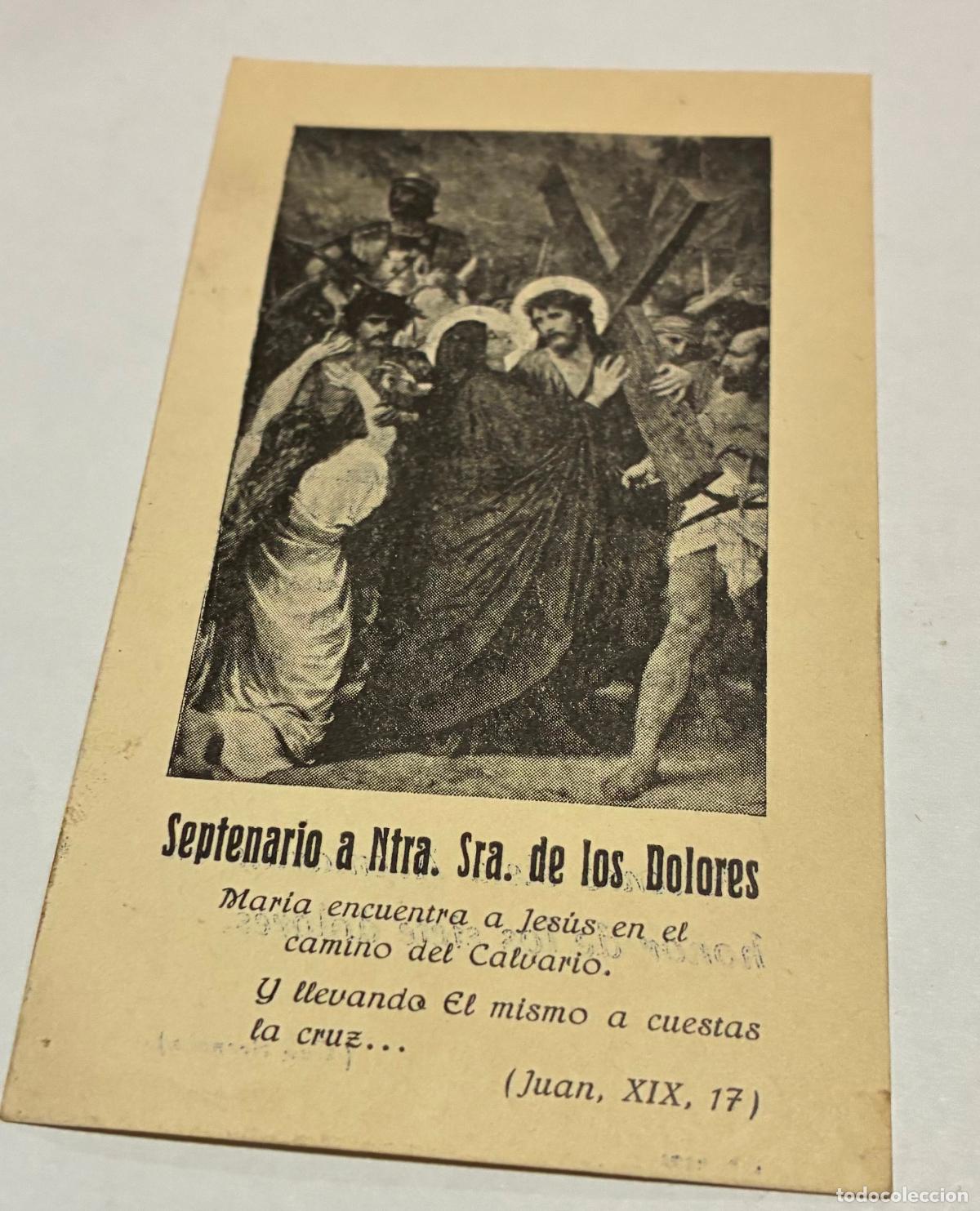 Postales: SEPTENARIO A NUESTRA SE&Ntilde;ORA DE LOS DOLORES, - Foto 1
