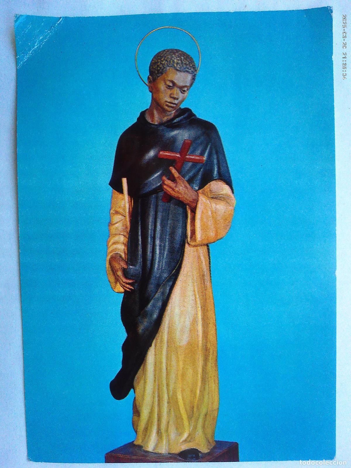 Postales: POSTAL DE IMAGEN DE SAN MARTIN DE PORRES( TALLA DE FELIX DE FRUTOS ), 1966