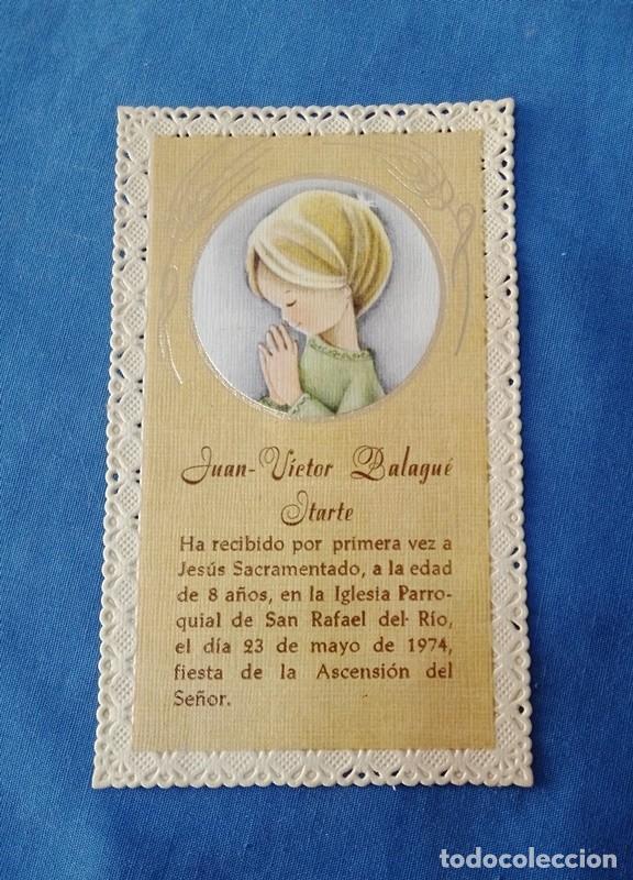Postales: Estampa de comunion 1974 - Foto 1