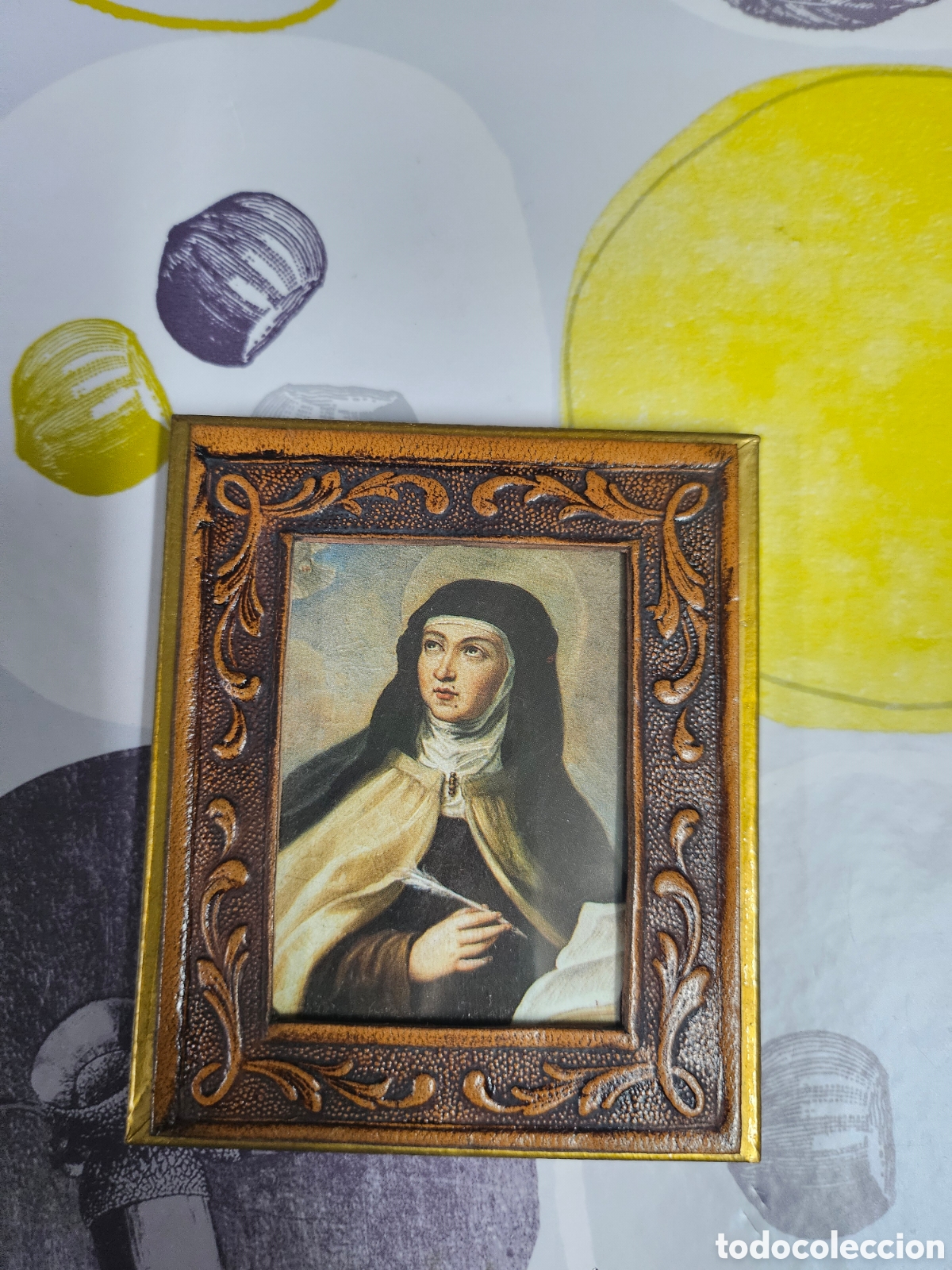 Postcards: estampa religiosa que representa a Santa Teresa de Jes&uacute;