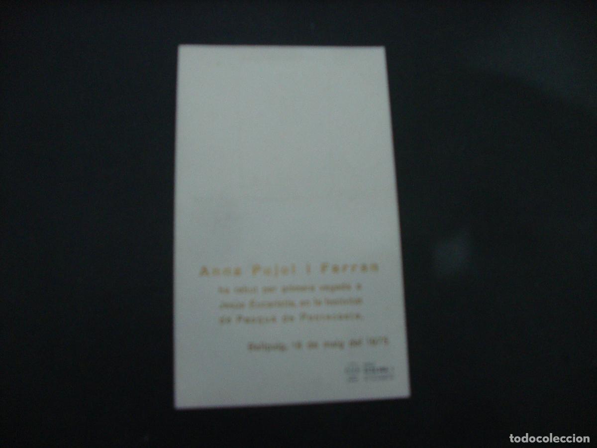 Postales: RECORDATORIO PRIMERA COMUNION BELLPUIG 1975 - Foto 2