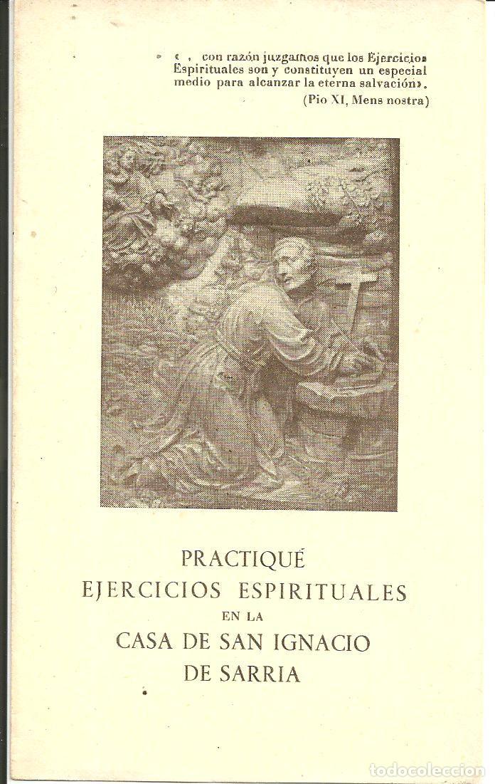 Postales: RECORDATORIO PRACTIQU&Eacute; EJERCICIOS ESPIRITUALES EN LA CASA DE SAN IGNACIO DE SARRIA - TARRAGONA 1949