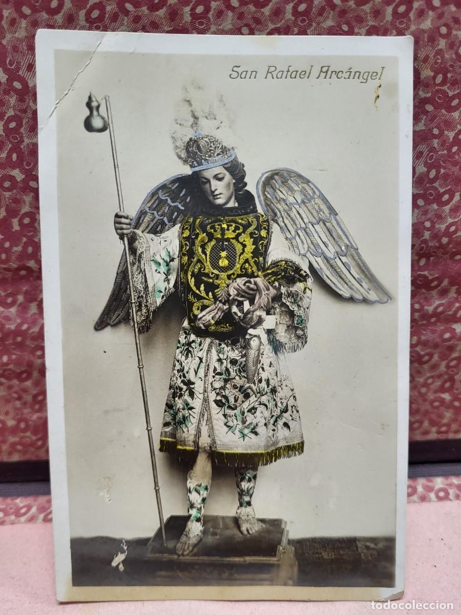Postales: ANTIGUA POSTAL RELIGIOSA SAN RAFAEL ARCANGEL