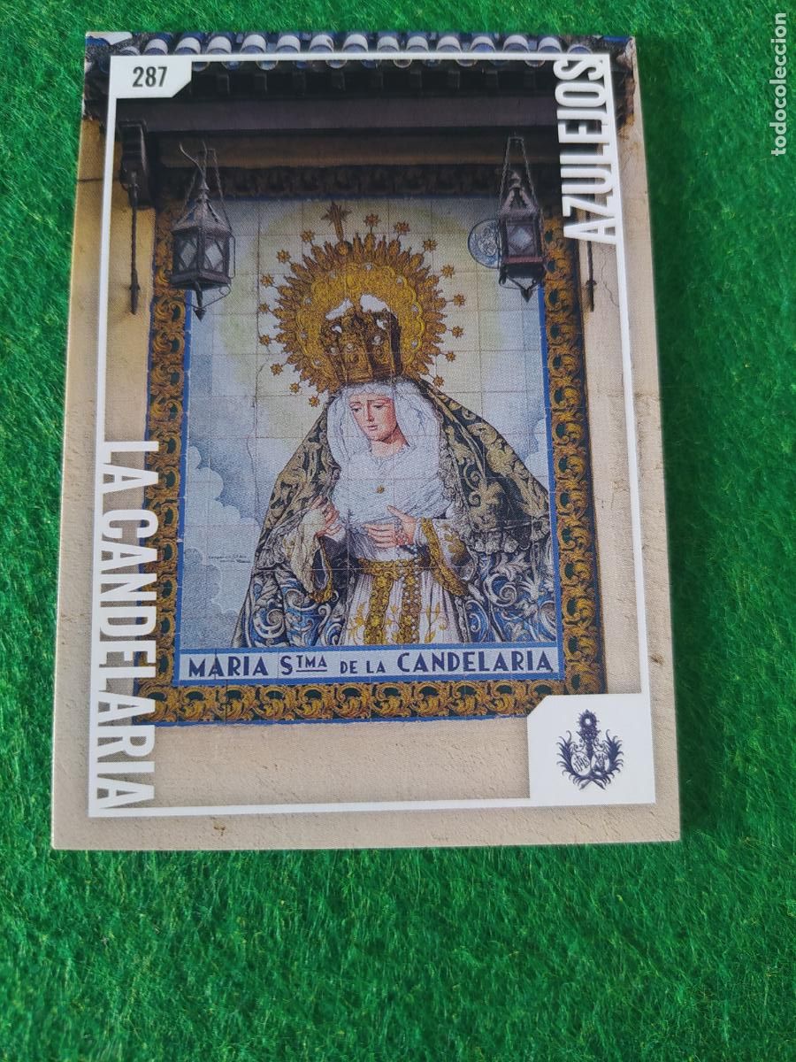 Postales: Holy cards Sevilla semana santa 2026 AZULEJOS N&ordm; 287 LA CANDELARIA
