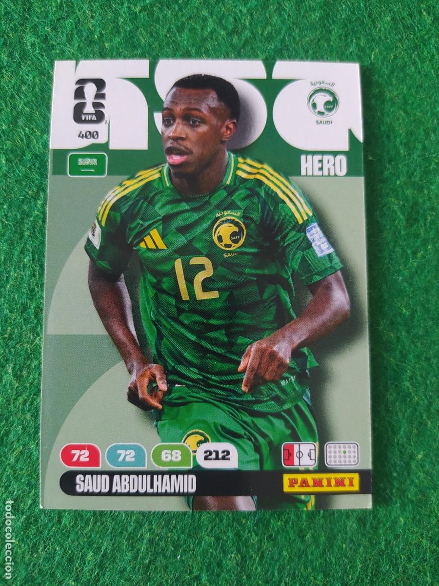 Postales: adrenalyn mundial 2026 N&ordm; 400 SAUD ABDULHAMID ARABIA SAUDI