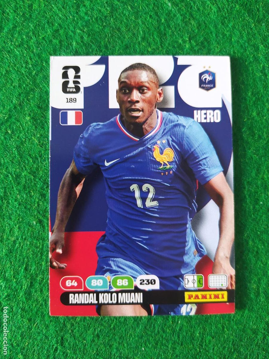 Postales: adrenalyn mundial 2026 N&ordm; 189 KOLO MUANI FRANCIA
