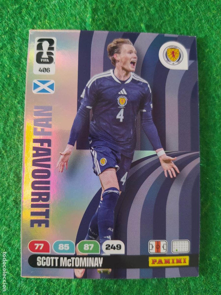 Postales: adrenalyn mundial 2026 FAN FAVOURITE N&ordm; 406 MCTOMINAY ESCOCIA