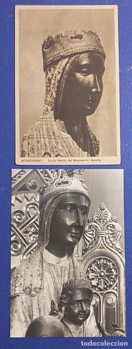Postales: Lote 2 Postales Colecci&oacute;n Montserrat /Virgen de Montserrat. Bien Conservadas