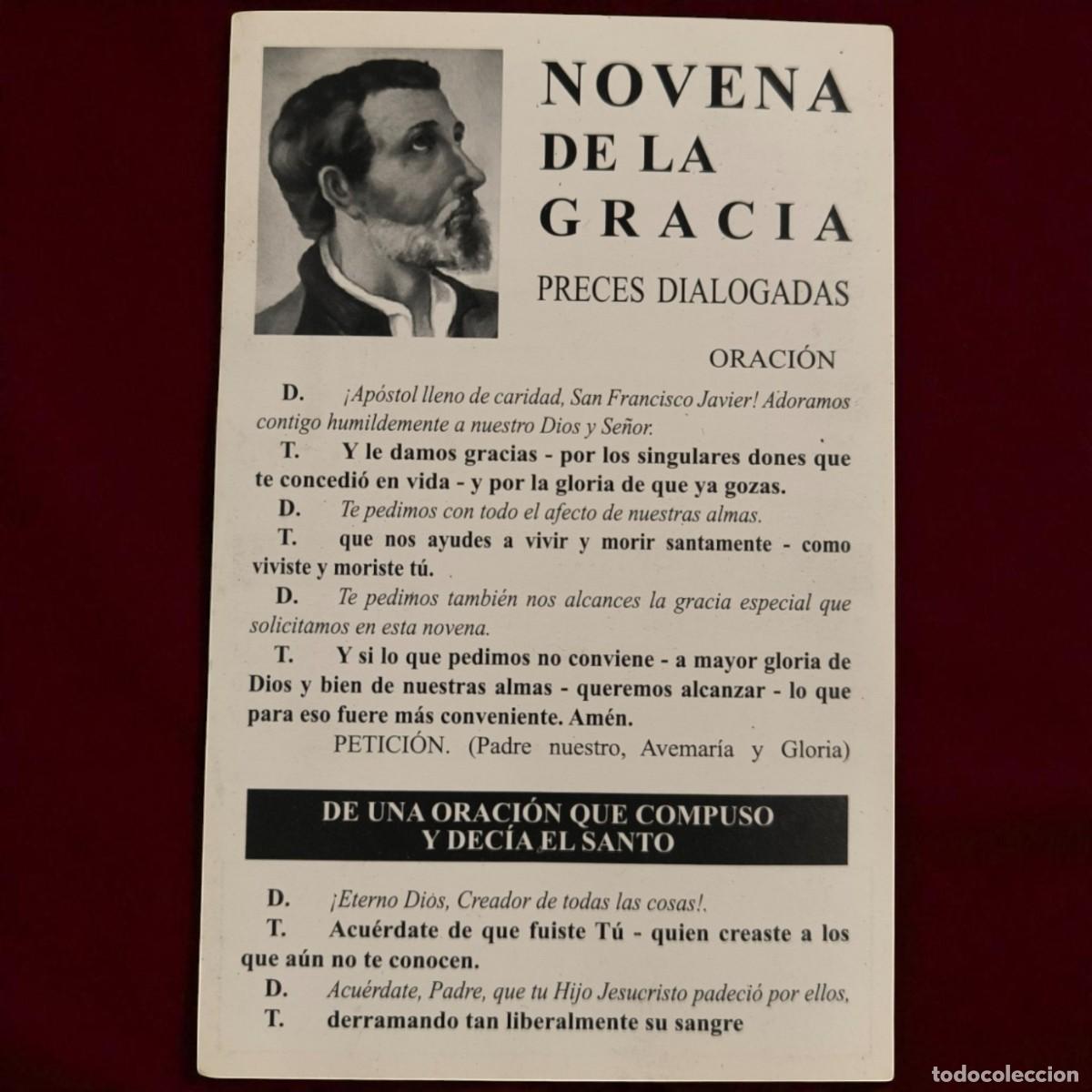 Postales: Antigua Estampa Religiosa &ndash; Novena de la Gracia
