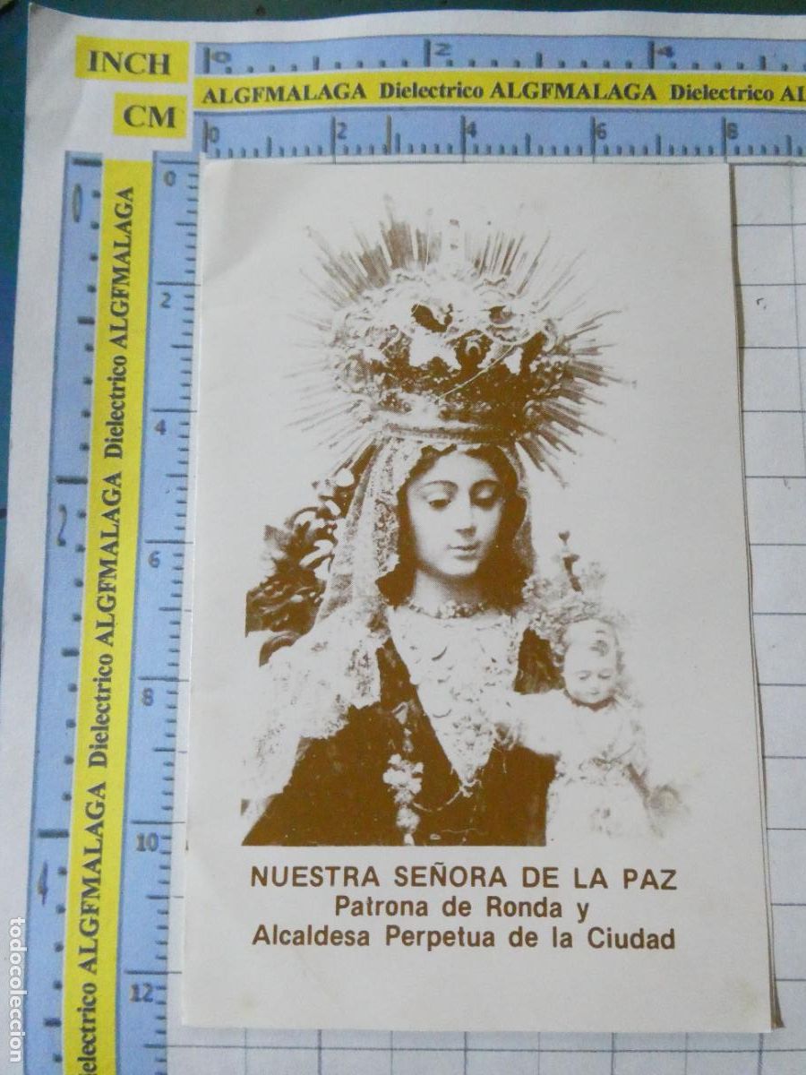 Postales: RECORDATORIO RELIGIOSO SEMANA SANTA. RONDA M&Aacute;LAGA NUESTRA SE&Ntilde;ORA DE LA PAZ PATRONA ALCALDESA. 48