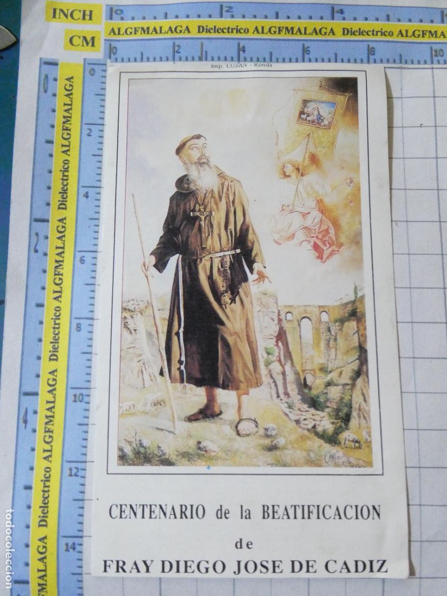 Postales: RECORDATORIO RELIGIOSO SEMANA SANTA. CENTENARIO BEATIFICACI&Oacute;N FRAY DIEGO JOS&Eacute; C&Aacute;DIZ 1995 53