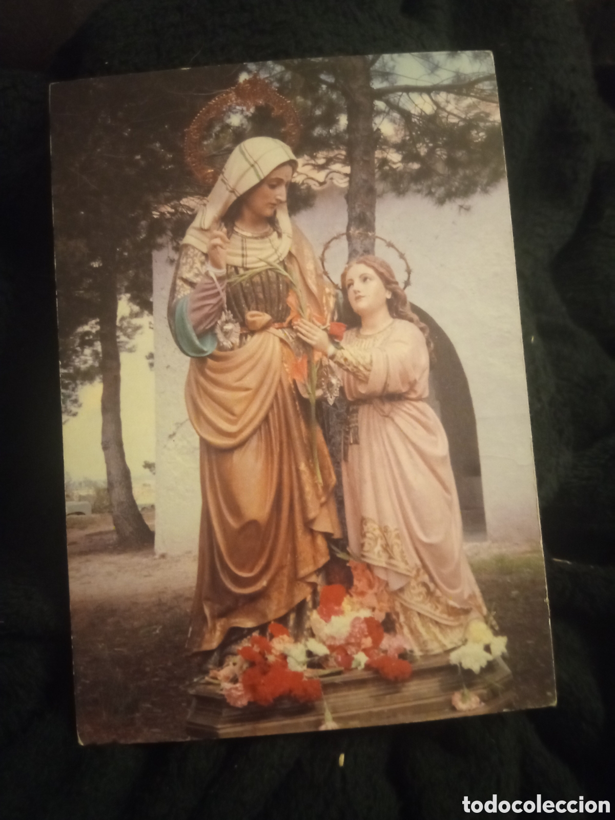 Postales: Antigua tarjeta religiosa, Santa Ana, Tribaldos (Cuenca)