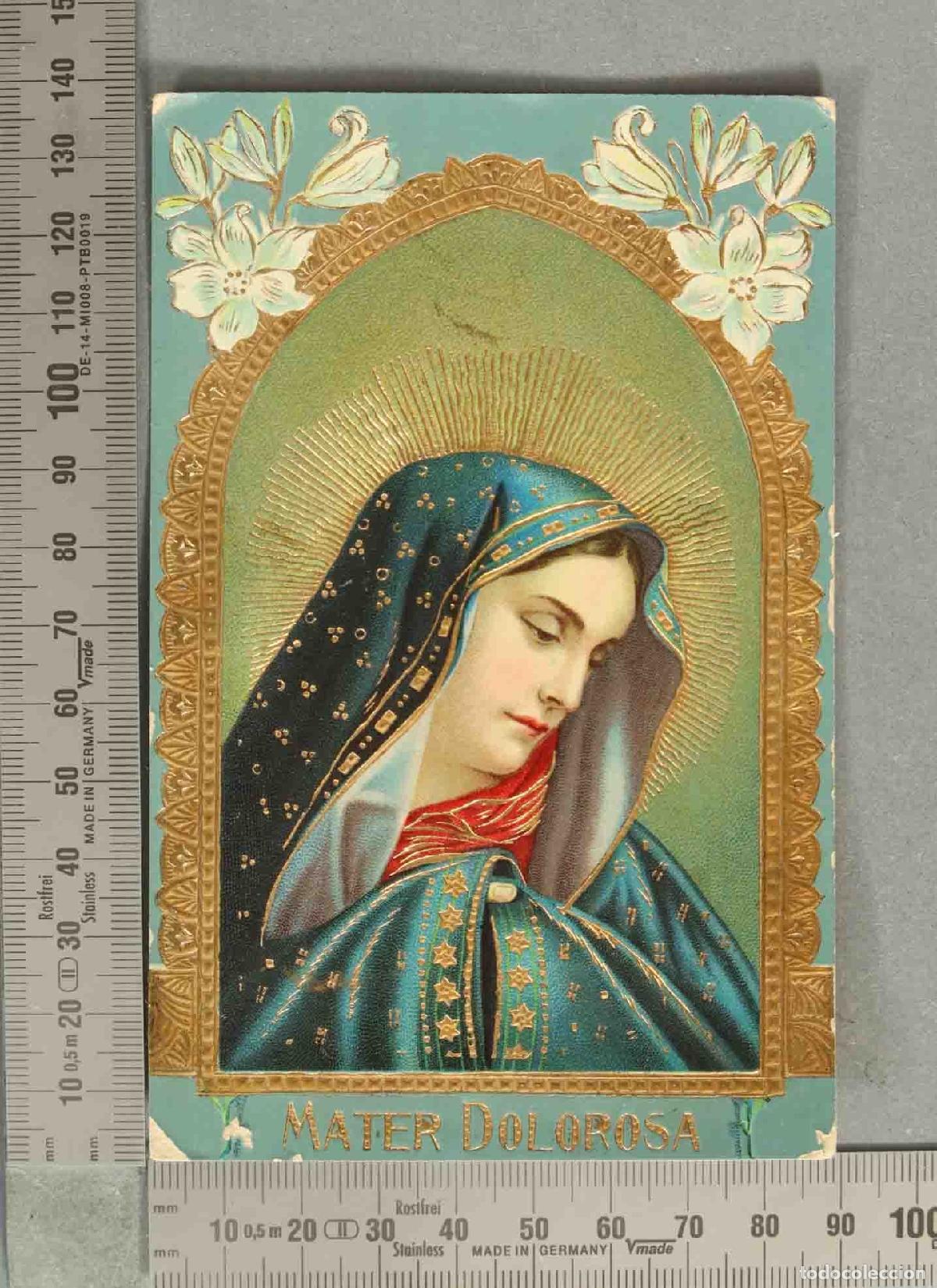 Postales: POSTAL. Mater Dolorosa - Troquelada y relieve
