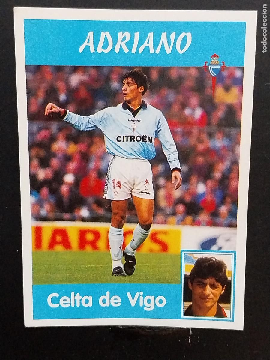 Postales: ADRIANO CELTA VIGO LIGA 1997 97 98 PANINI CROMO 242 SIN PEGAR NUNCA ORIGINAL **