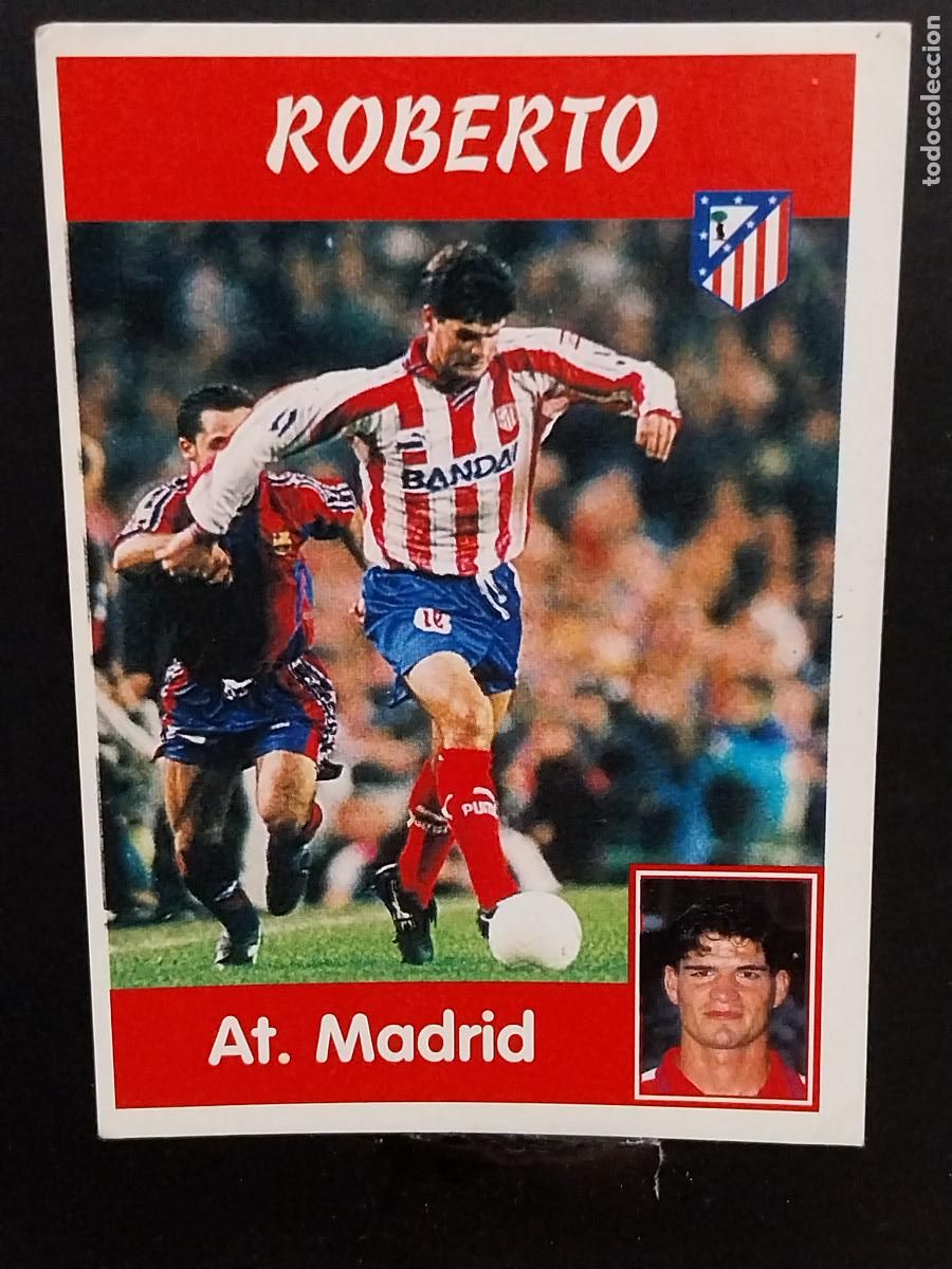 Postales: ROBERTO ATLETICO AT MADRID LIGA 1997 97 98 PANINI CROMO 72 A SIN PEGAR NUNCA ORIGINAL **