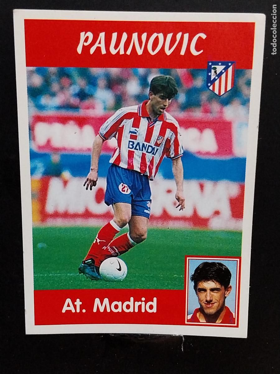 Postales: PAUNOVIC ATLETICO AT MADRID LIGA 1997 97 98 PANINI CROMO 74 SIN PEGAR NUNCA ORIGINAL **