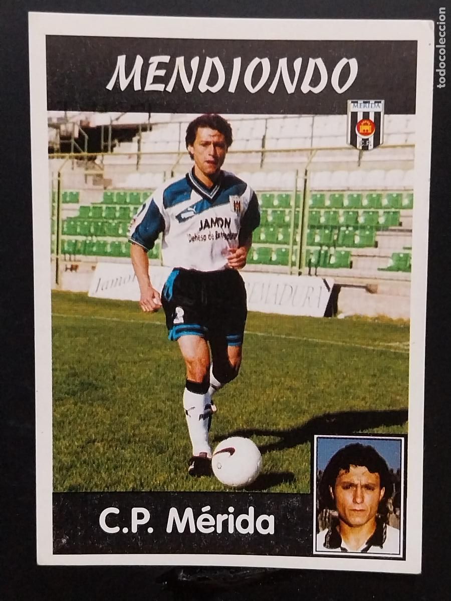 Postales: MENDIONDO M&Eacute;RIDA LIGA 1997 97 98 PANINI CROMO 275 SIN PEGAR NUNCA ORIGINAL **