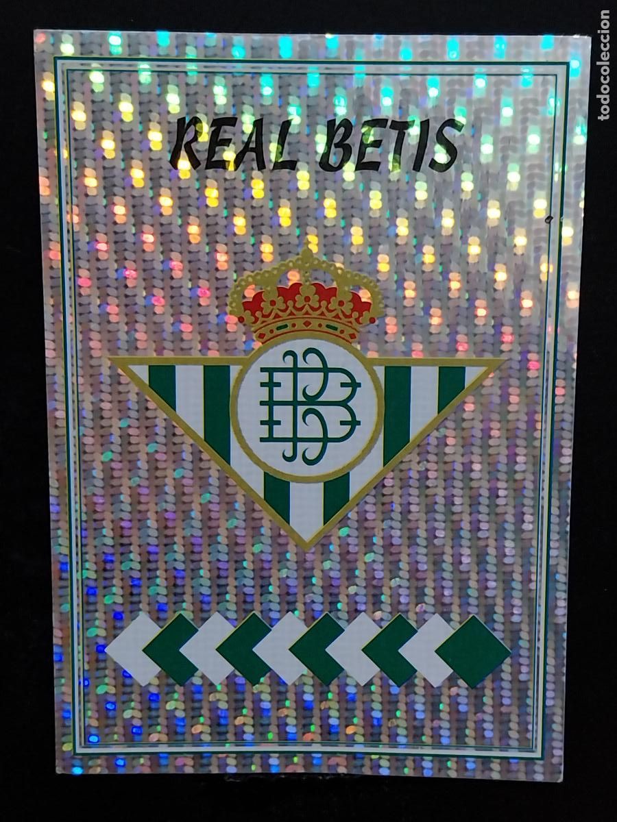 Postales: BETIS ESCUDO BRILLANTE LIGA 1997 97 98 PANINI CROMO LETRA D SIN PEGAR NUNCA ORIGINAL *