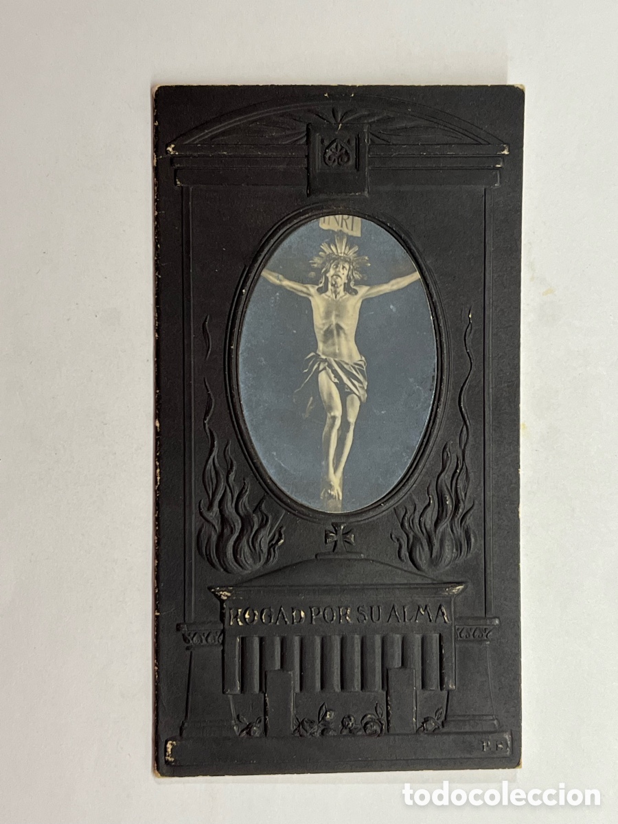 Postales: ALDEA DEL REY (Ciudad Real) Esquela.. Don Juan Bautista Ciudad Pardo.. (a.1932)