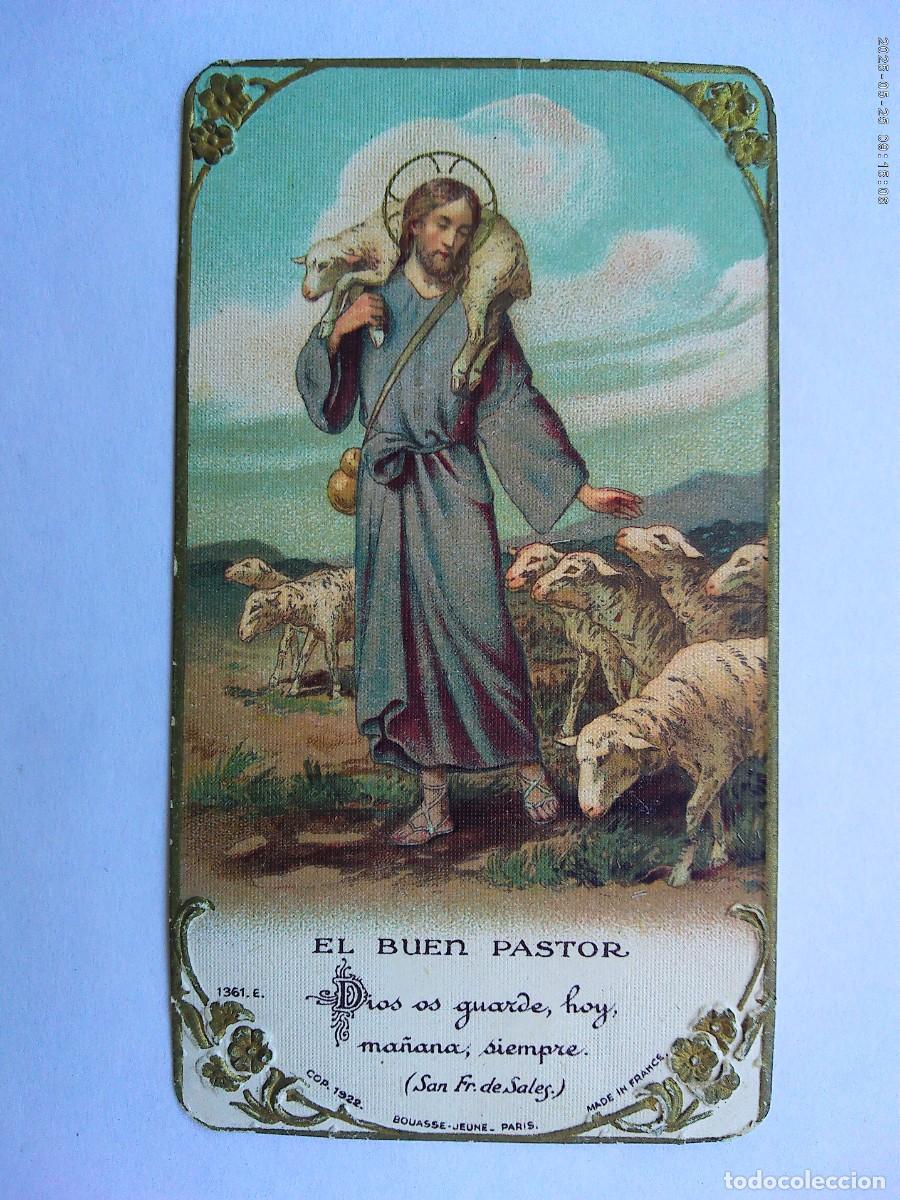 Postales: ANTIGUA ESTAMPA DEL BUEN PASTOR . PARIS , 1922