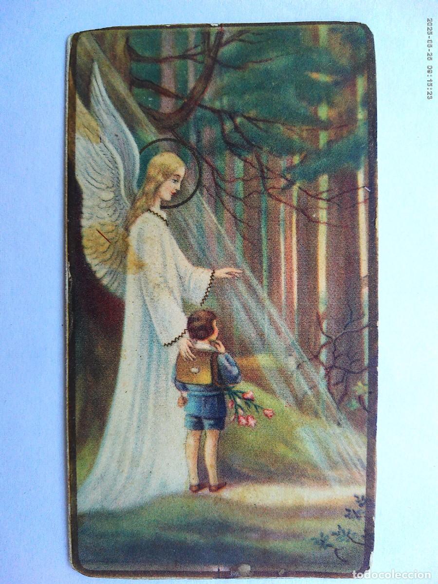 Postales: ANTIGUA ESTAMPA DEL ANGEL DE LA GUARDA . PRINCIPIOS DE SIGLO