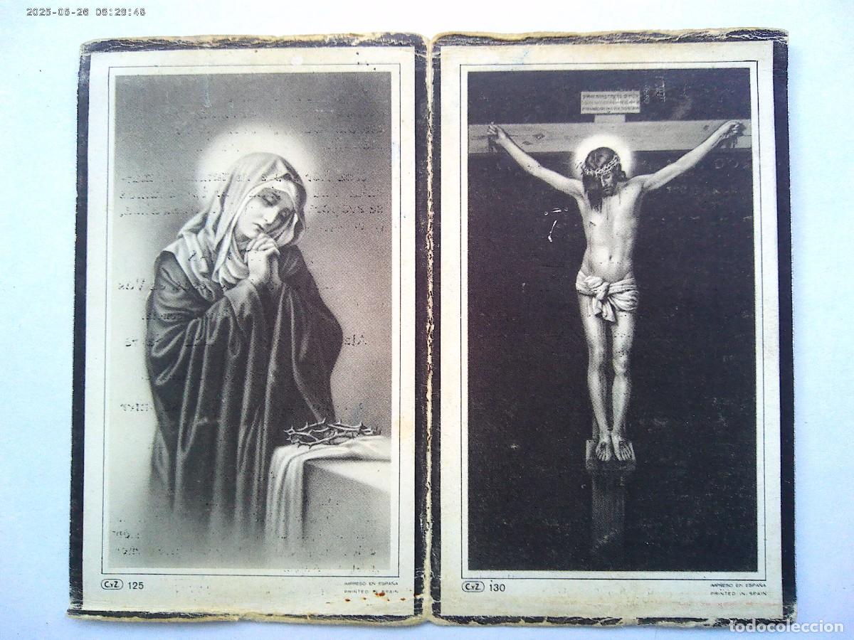 Postais: RECORDATORIO DE SE&Ntilde;ORA VIUDA FALLECIDA EN SEVILLA EN 1958