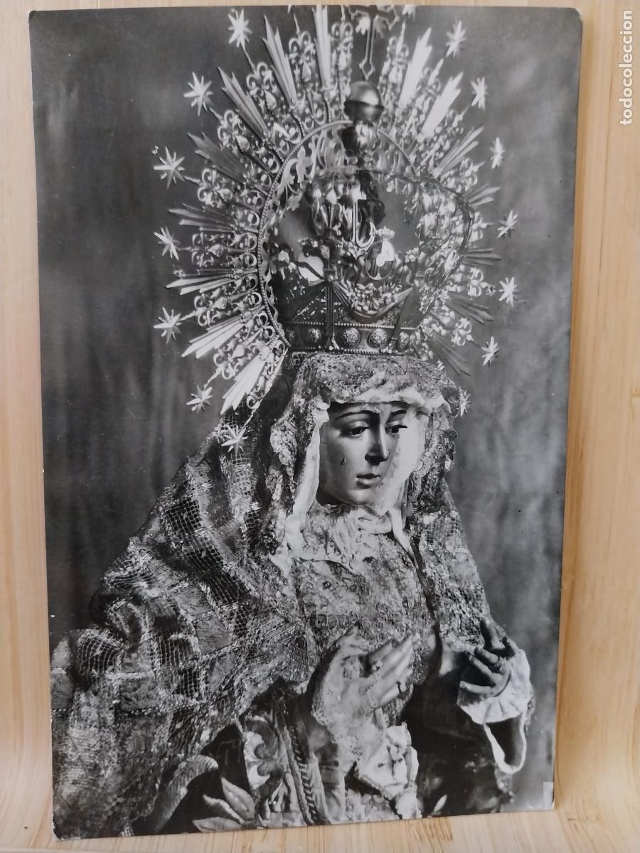 Postales: VIRGEN ESPERANZA MACARENA SEVILLA ED HELIOTIPIA 49 SC ORIGINAL A&Ntilde;O 1958