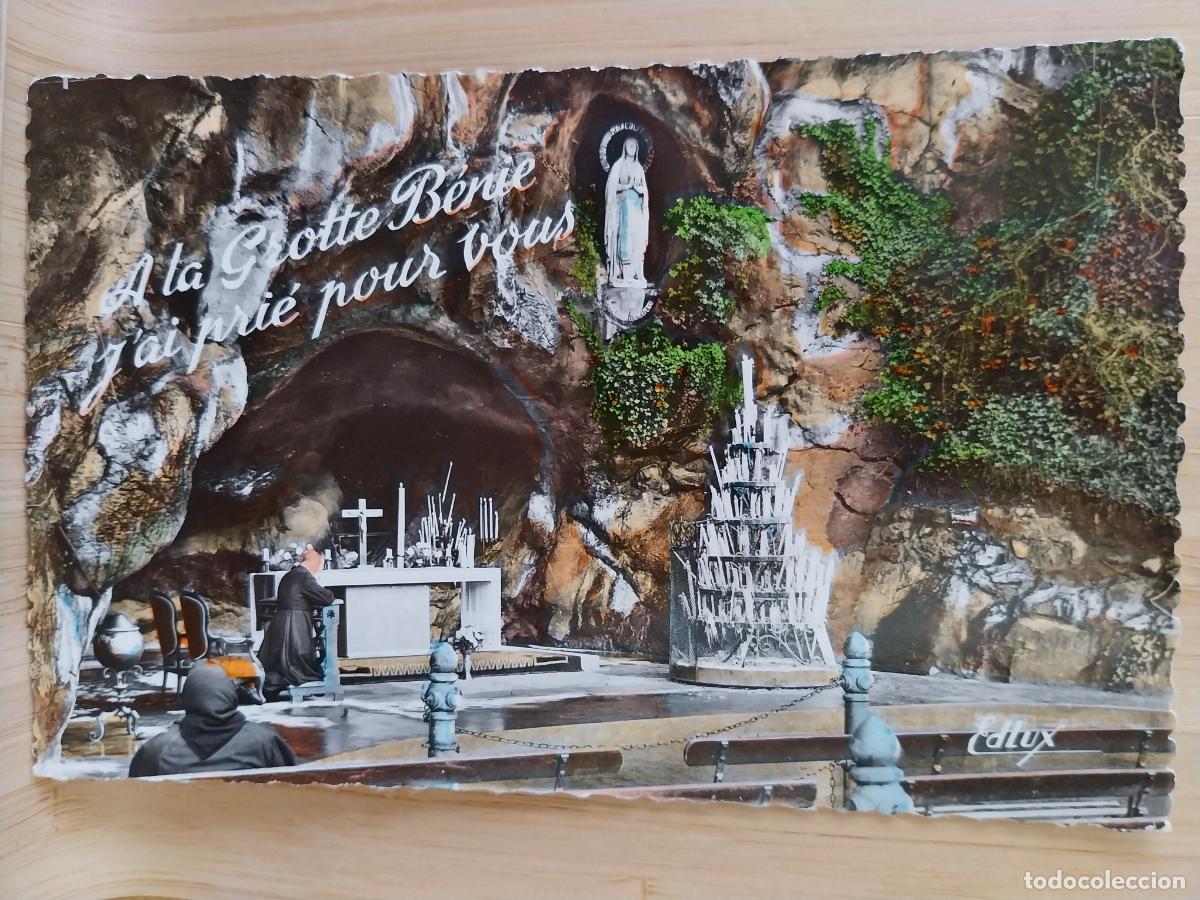 Postales: LOURDES VIRGEN GRUTA ED DOUCET 46 B SC ORIGINAL COLOREADA ANIMADA