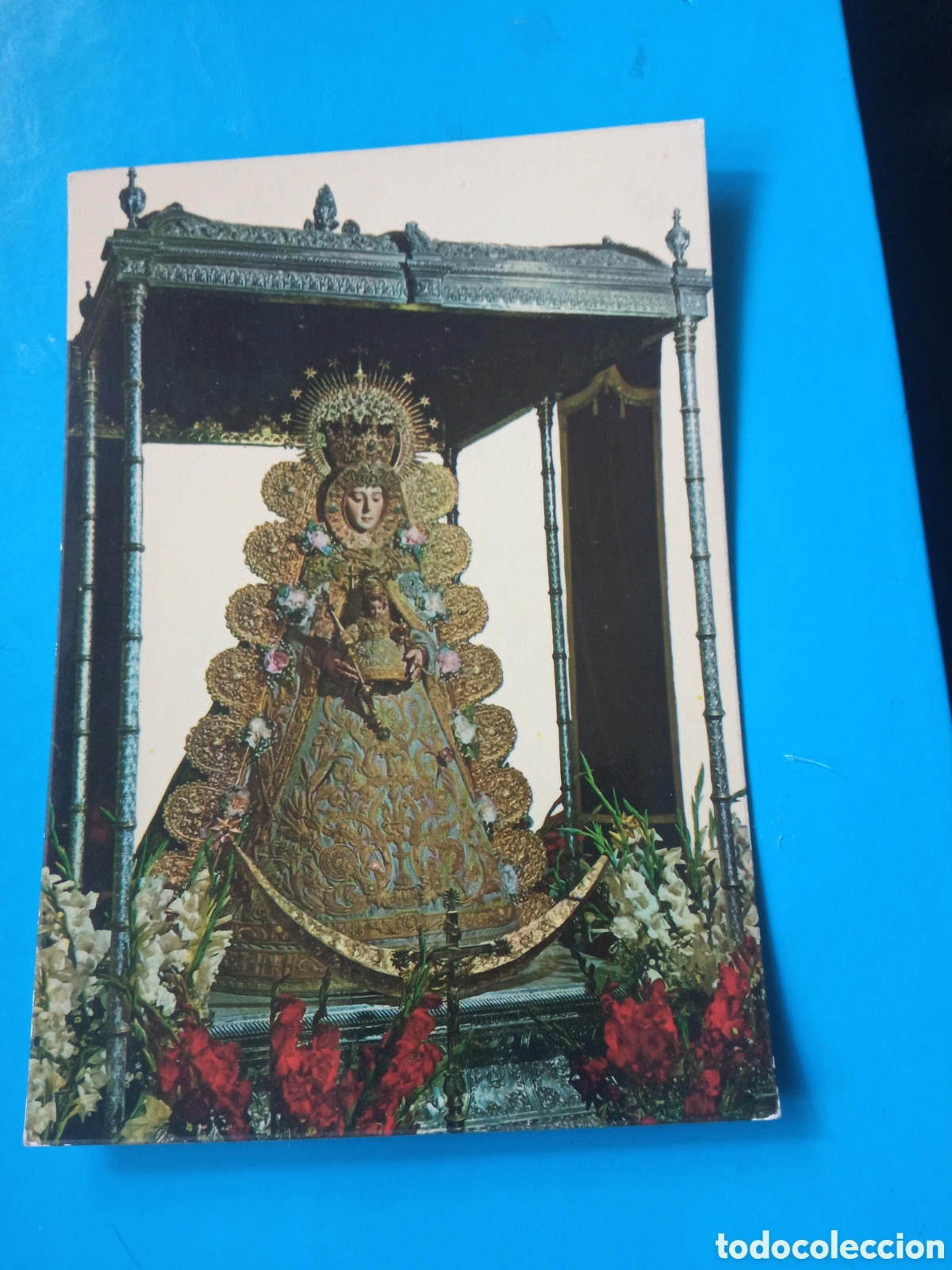 Postales: Antigua postal fotogr&aacute;fica, Nuestra Se&ntilde;ora del Roc&iacute;o, Patrona de Ayamonte (Huelva)