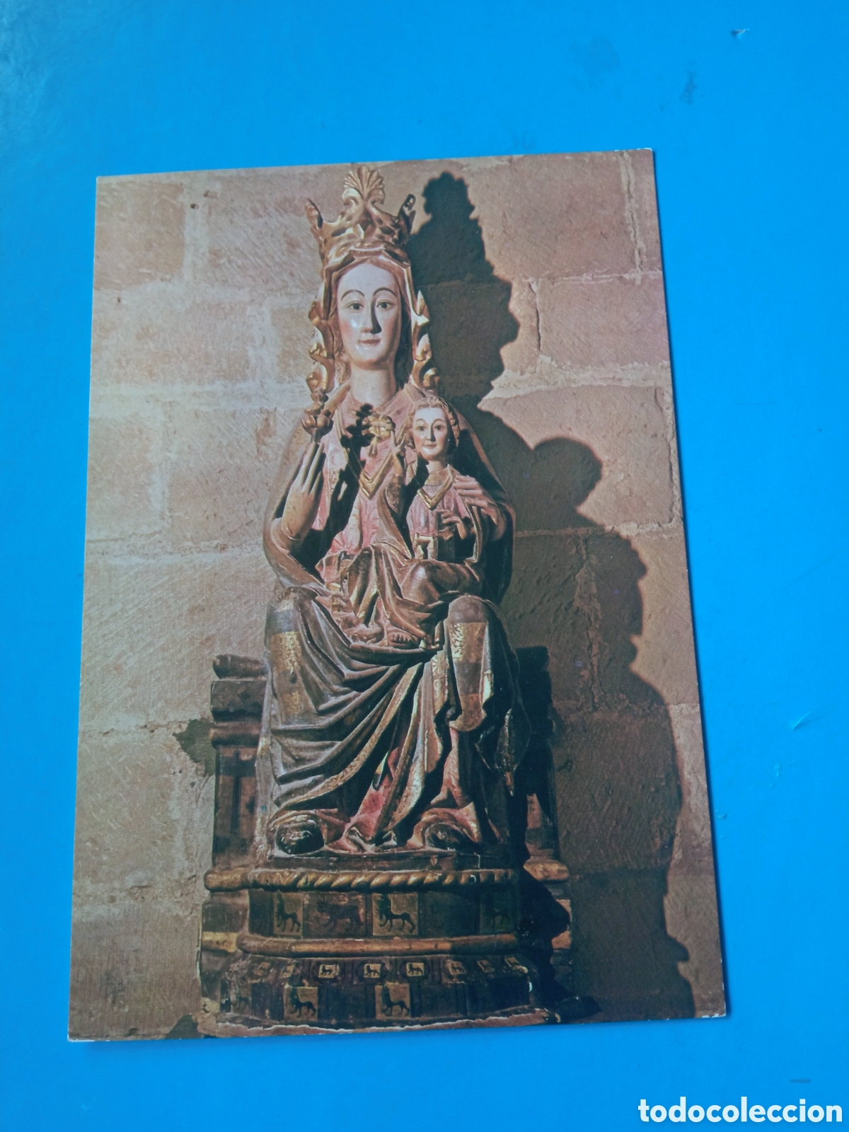 Postales: Virgen sedente, Monasterio de Ca&ntilde;as, (Logro&ntilde;o)