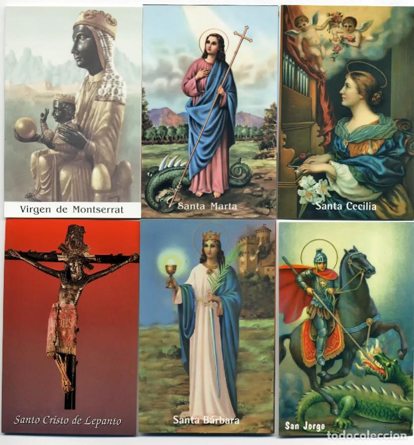 Postales: 28 ESTAMPAS RELIGIOSAS DIFERENTES EN MUY BUEN ESTADO ORACIONES DIFERENTES A&Ntilde;OS