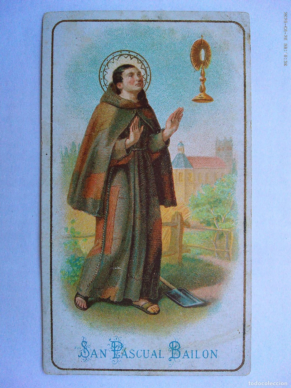 Postales: ESTAMPA MUY ANTIGUA DE SAN PASCUAL BAILON , POSIBLEMENTE SIGLO XIX