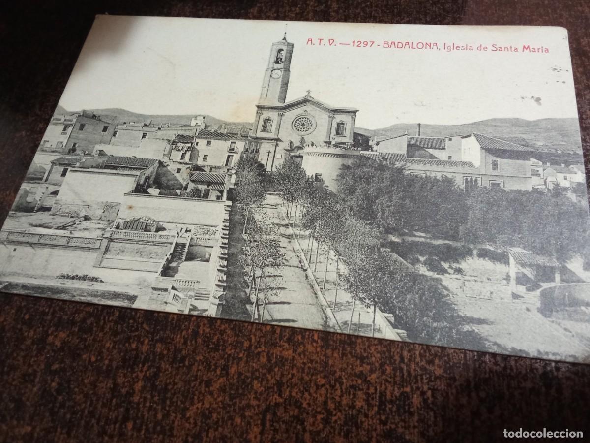 Postales: A.T.V.Badalona.Iglesia de Santa Maria.