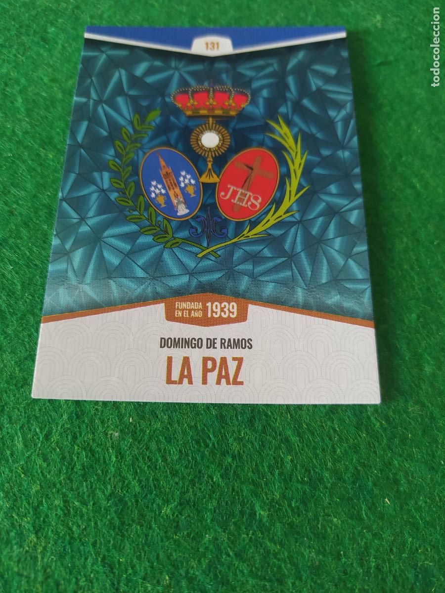 Postales: Holy cards Sevilla semana santa 2026 ESCUDO N&ordm; 131 LA PAZ