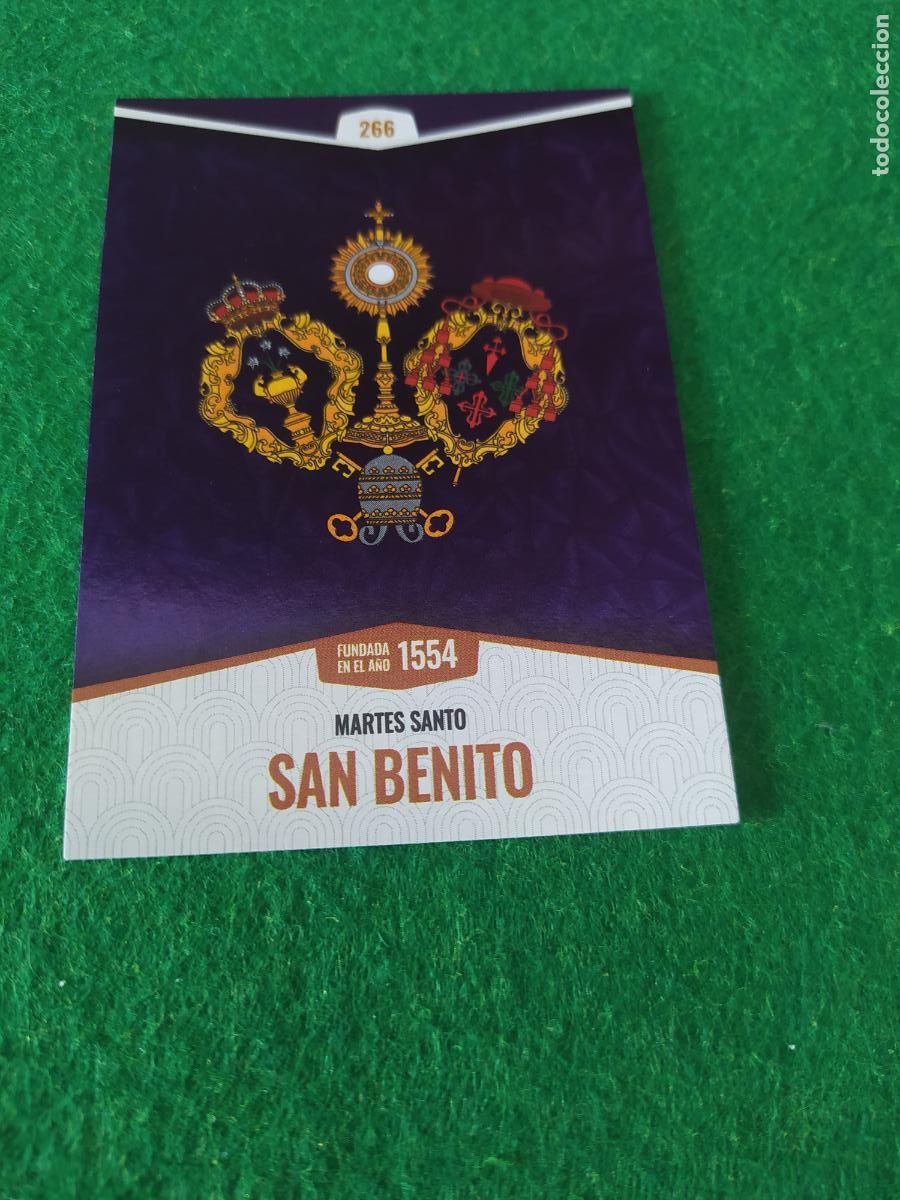 Postales: Holy cards Sevilla semana santa 2026 ESCUDO N&ordm; 266 SAN BENITO