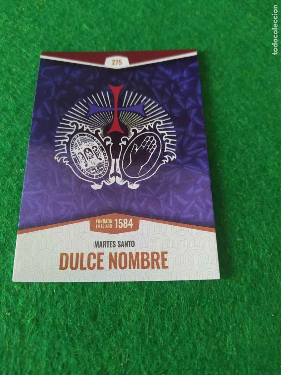 Postales: Holy cards Sevilla semana santa 2026 ESCUDO N&ordm; 275 DULCE NOMBRE