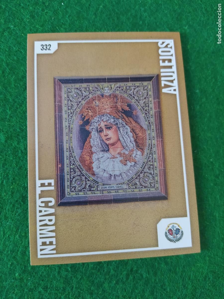 Postales: Holy cards Sevilla semana santa 2026 AZULEJOS N&ordm; 332 EL CARMEN