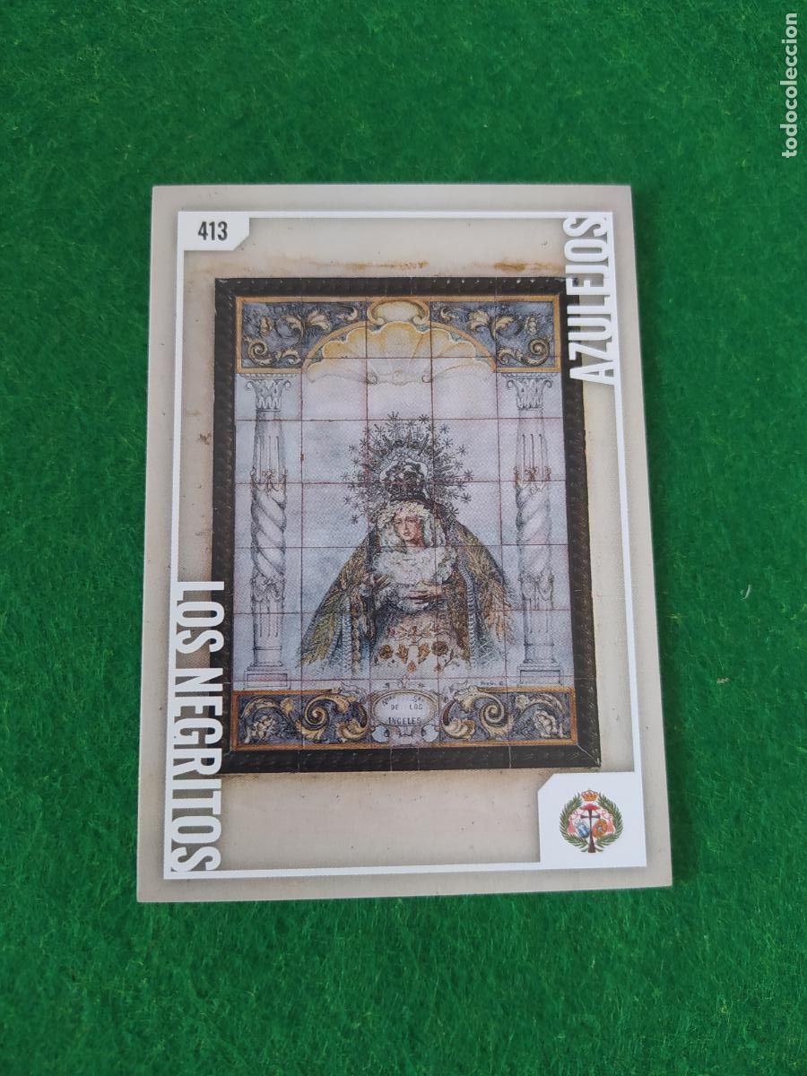 Postales: Holy cards Sevilla semana santa 2026 AZULEJOS N&ordm; 413 LOS NEGRITOS