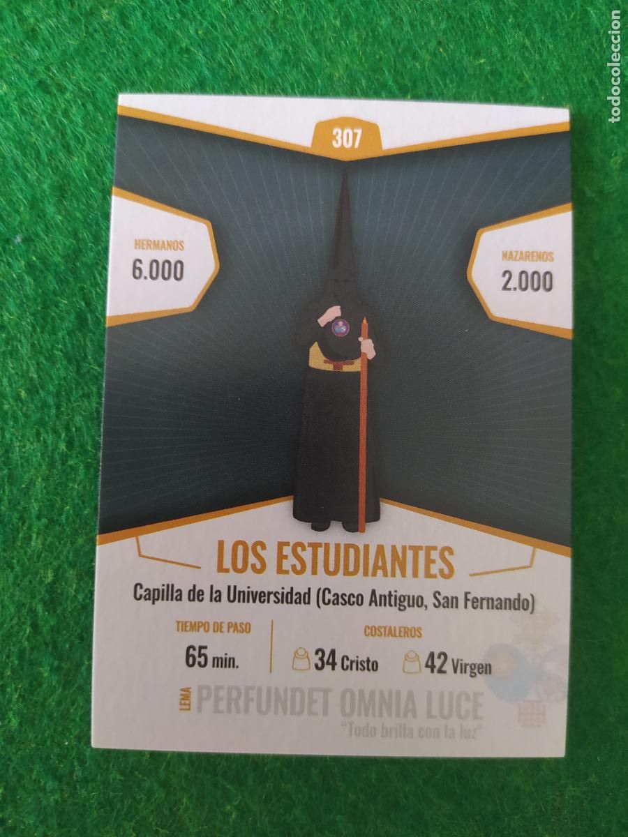 Postales: Holy cards Sevilla semana santa 2026 NAZARENOS N&ordm; 307 LOS ESTUDIANTES