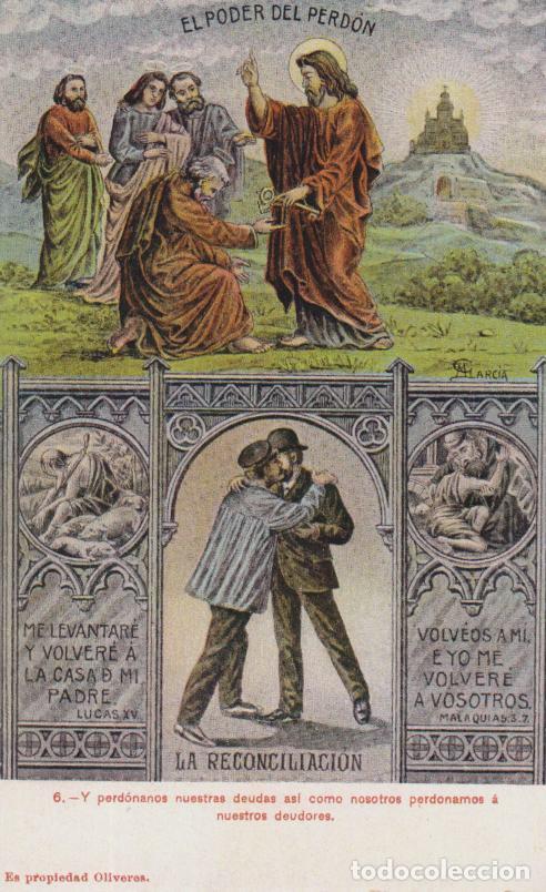 Postales: EL PADRE NUESTRO ILUSTRADO N&ordm;6 - ED. JORGE VENINI (FACSIMIL) - S/C